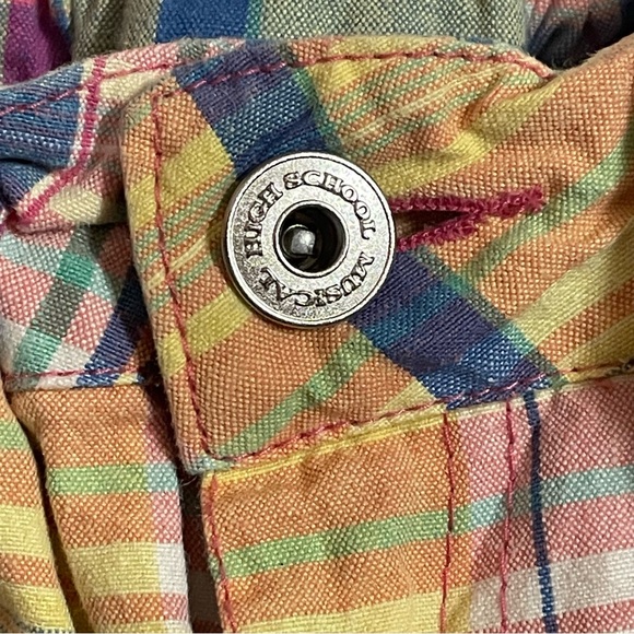 Disney High School Musical Girls Multicolor Striped Shorts with Belt Size 10 - Picture 2 of 11